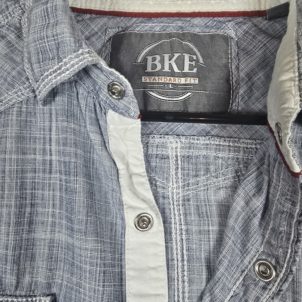 BKE Buckle Buffalo‎ Shirt Men L Standard Fit Long Sleeve Pearl Snap Western - Picture 5 of 10